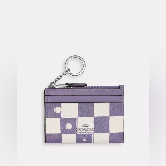 Coach Accessories - Mini Skinny Id Case With Checkerboard Print
